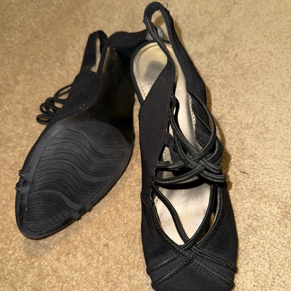 MPO High Heels Stretch Elastic Sandals 9 1/2 - Picture 6 of 7